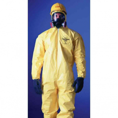 DUPONT D13396906, TYCHEM QC COVERALL YELLOW ZIP FT SG HD ELA WRIST